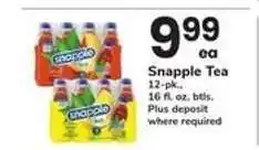 Safeway Snapple Tea offer