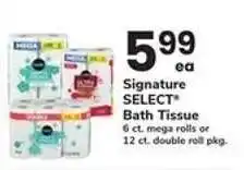 Safeway Signature Select Bath Tissue offer