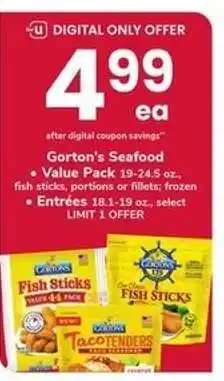 Safeway Gorton's Seafood offer