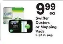 Safeway Swiffer Dusters or Mopping Pads offer