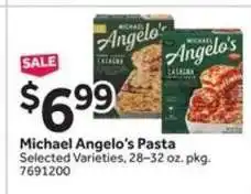 Stop&Shop Michael Angelo's Pasta offer