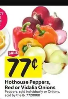 Stop&Shop Hothouse Peppers, Red or Vidalia Onions offer