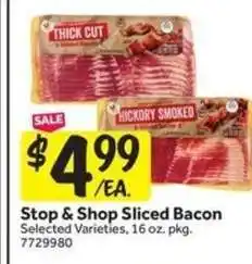 Stop&Shop Stop & Shop Sliced Bacon offer