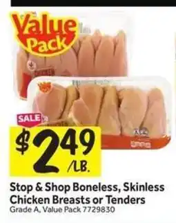 Stop&Shop Stop & Shop Boneless, Skinless Chicken Breasts or Tenders offer