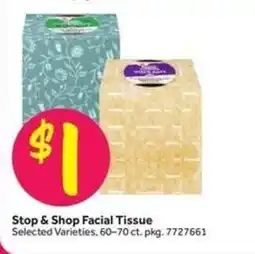 Stop&Shop Stop & Shop Facial Tissue offer