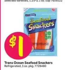 Stop&Shop Trans Ocean Seafood Snackers offer