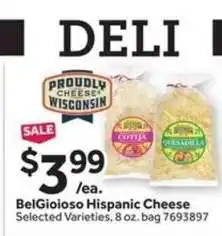 Stop&Shop BelGioioso Hispanic Cheese offer