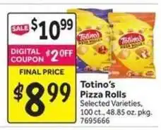 Stop&Shop Totino's Pizza Rolls offer
