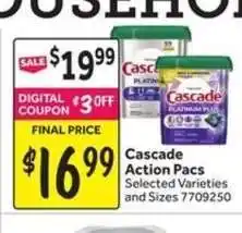 Stop&Shop Cascade Action Pacs offer