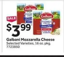 Stop&Shop Galbani Mozzarella Cheese offer
