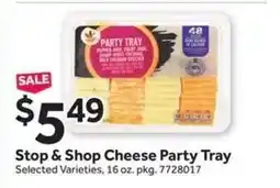 Stop&Shop Stop & Shop Cheese Party Tray offer