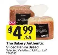 Stop&Shop The Bakery Authentic Sliced Panini Bread offer