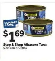 Stop&Shop Stop & Shop Albacore Tuna offer