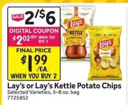 Stop&Shop Lay's or Lay's Kettle Potato Chips offer