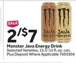 Stop&Shop Monster Java Energy Drink offer