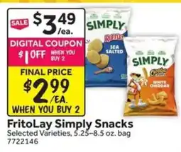 Stop&Shop FritoLay Simply Snacks offer