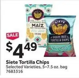 Stop&Shop Siete Tortilla Chips offer