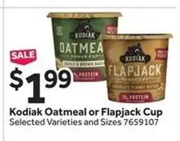 Stop&Shop Kodiak Oatmeal or Flapjack Cup offer