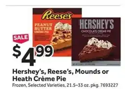 Stop&Shop Hershey's, Reese's, Mounds or Heath Crème Pie offer