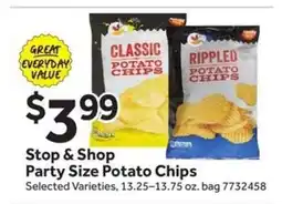 Stop&Shop Stop & Shop Party Size Potato Chips offer
