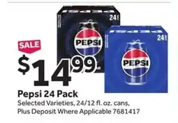 Stop&Shop Pepsi 24 Pack offer
