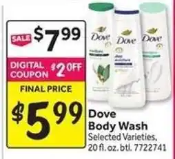 Stop&Shop Dove Body Wash offer