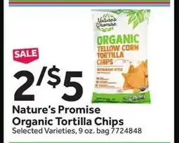 Stop&Shop Nature's Promise Organic Tortilla Chips offer