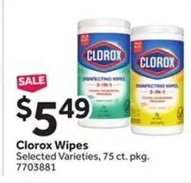 Stop&Shop Clorox Wipes offer