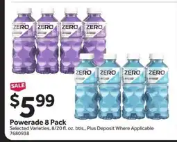 Stop&Shop Powerade 8 Pack offer