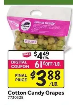 Stop&Shop Cotton Candy Grapes offer