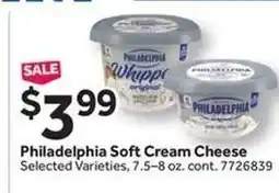 Stop&Shop Philadelphia Soft Cream Cheese offer