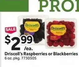 Stop&Shop Driscoll's Raspberries or Blackberries offer