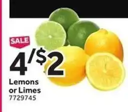 Stop&Shop Lemons Or Limes offer
