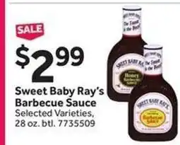 Stop&Shop Sweet Baby Ray's Barbecue Sauce offer