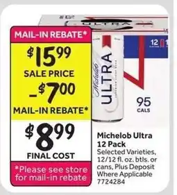 Stop&Shop Michelob Ultra 12 Pack offer