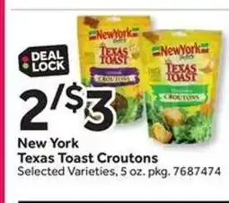 Stop&Shop New York Texas Toast Croutons offer