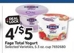 Stop&Shop Fage Total Yogurt offer