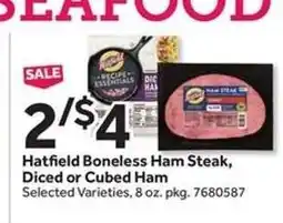 Stop&Shop Hatfield Boneless Ham Steak, Diced or Cubed Ham offer