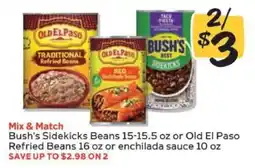 Winn Dixie Bush's Sidekicks Beans or Old El Paso Refried Beans/Enchilada Sauce offer