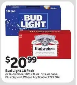 Stop&Shop Bud Light 18 Pack offer
