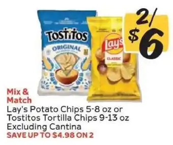 Lay's Potato Chips or Tostitos Tortilla Chips