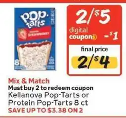 Winn Dixie Kellanova Pop-Tarts or Protein Pop-Tarts 8 ct offer