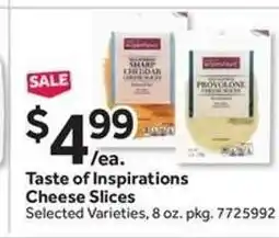 Stop&Shop Taste of Inspirations Cheese Slices offer
