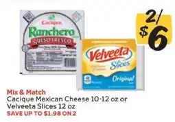 Winn Dixie Cacique Mexican Cheese or Velveeta Slices offer