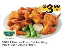 Winn Dixie Sanderson Farms Chicken Wings offer