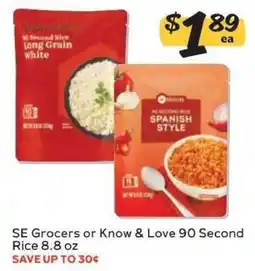 Winn Dixie SE Grocers or Know & Love 90 Second Rice offer