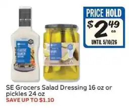 Winn Dixie SE Grocers Salad Dressing or Pickles offer