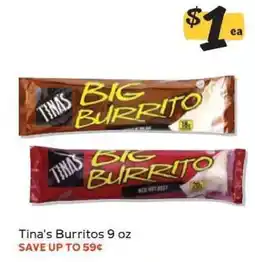 Winn Dixie Tina's Burritos offer
