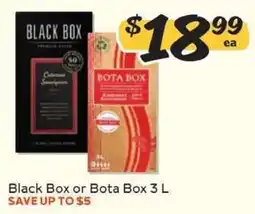 Winn Dixie Black Box or Bota Box 3 L offer