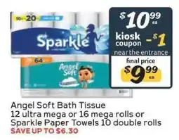 Winn Dixie Angel Soft Bath Tissue offer